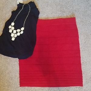 Slim fit pencil skirt